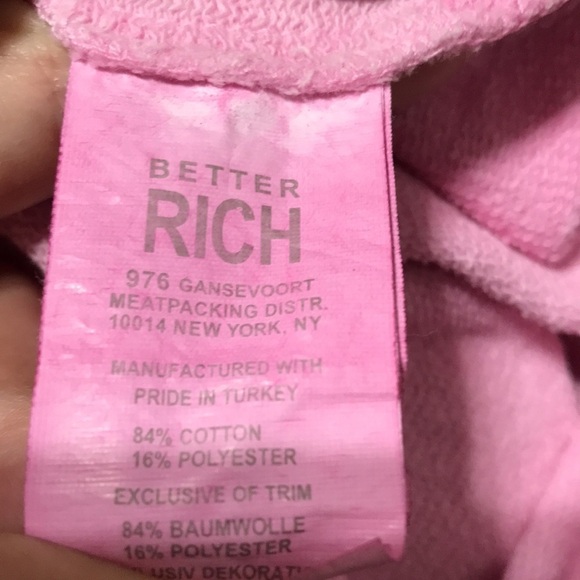 Better Rich New York Julia Crew Heart Oversized Sweatshirt Size Small - Picture 7 of 8